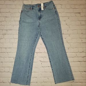 J Crew Full Length Demi Boot Blue Jeans Size 29T new with tags